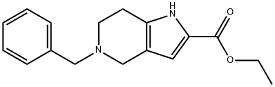 ethyl 5-benzyl-4,5,6,7-tetrahydro-1H-pyrrolo[3,2-c]pyridine-2-carboxylate 구조식 이미지