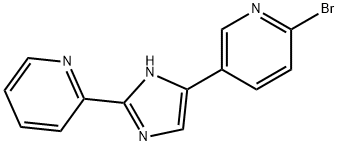 2-Bromo-5-(2-pyridin-2-yl-1H-imidazol-4-yl)-pyridine 구조식 이미지
