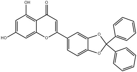 1201808-21-0 7-Dihydroxy-2-(2,2-diphenyl-1,3-benzodioxol-5-yl)-5-4H-1-benzopyran-4-one