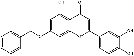 2-(3,4-Dihydroxyphenyl)-5-hydroxy-7-(phenylMethoxy)-4H-1-benzopyran-4-one Structure