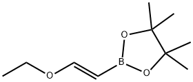 (E)-1-Ethoxyethene-2-ylboronic acid pinacol ester 구조식 이미지