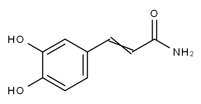 3,4-Dihydroxycinnamamide 구조식 이미지