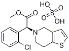 (S)-Methyl 2-(2-chlorophenyl)-2-(6,7-dihydrothieno[3,2-c]pyridin-5(4H)-yl)acetate sulfate Structure