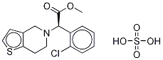클로피도그렐관련화합물C(20MG)(메틸(-)-(R)-(O-클로로페닐)-6,7-디히드로티-NO[3,2-C]피리딘-5(4H)-아세테이트,수소황산염운명) 구조식 이미지