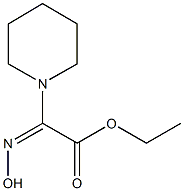 ethyl 2-(hydroxyimino)-2-piperidinoacetate Structure