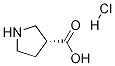 (R)-PYRROLIDINE-3-CARBOXYLIC ACID HCL 구조식 이미지