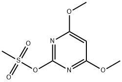 2-Pyrimidinol, 4,6-dimethoxy-, methanesulfonate (ester) (9CI) Structure