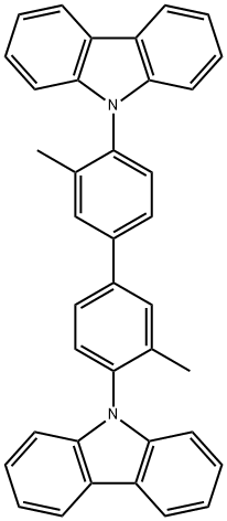 4,4'-Bis(9-carbazolyl)-2,2'-dimethylbiphenyl 구조식 이미지