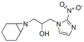 α-[(2-Nitro-1H-imidazole-1-yl)methyl]-7-azabicyclo[4.1.0]heptane-7-ethanol 구조식 이미지