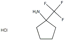 (±)-1-(TrifluoroMethyl)cyclopentanaMine hydrochloride Structure