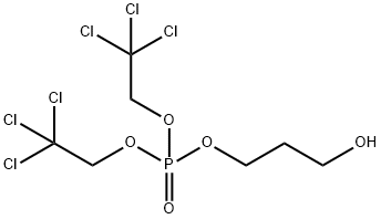 1-bis(trichloroethyl)phosphoryl-1,3-propanediol Structure