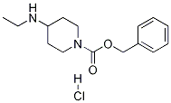 4-에틸아미노-피페리딘-1-카르복실산벤질에스테르-HCl 구조식 이미지