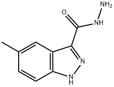 5-메틸-1H-인다졸-3-카르복실산히드라지드 구조식 이미지