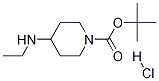4-ETHYLAMINO-PIPERIDINE-1-CARBOXYLIC ACID TERT-BUTYL ESTER-HCl Structure