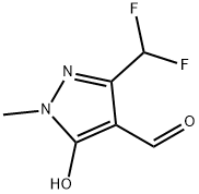 3-(Difluoromethyl)-5-hydroxy-1-methyl-1H-pyrazole-4-carbaldehyde Structure