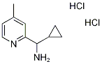 1-cyclopropyl-1-(4-methyl-2-pyridinyl)methanamine(SALTDATA: 2HCl) 구조식 이미지