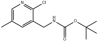 tert-Butyl (2-chloro-5-methylpyridin-3-yl)-methylcarbamate 구조식 이미지