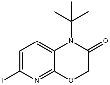 1-tert-Butyl-6-iodo-1H-pyrido[2,3-b][1,4]oxazin-2(3H)-one Structure