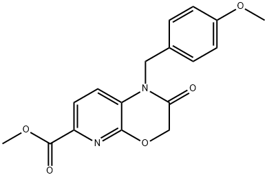 Methyl 1-(4-methoxybenzyl)-2-oxo-2,3-dihydro-1H-pyrido[2,3-b][1,4]oxazine-6-carboxylate 구조식 이미지