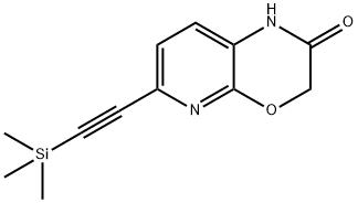 6-((Trimethylsilyl)ethynyl)-1H-pyrido-[2,3-b][1,4]oxazin-2(3H)-one 구조식 이미지