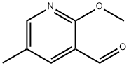 2-메톡시-5-메틸-피리딘-3-카브알데히드 구조식 이미지