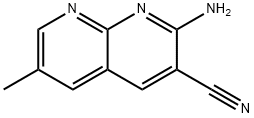 2-Amino-6-methyl-1,8-naphthyridine-3-carbonitrile Structure