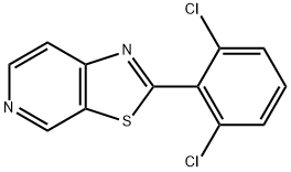 2-(2,6-디클로로페닐)티아졸로[5,4-c]피리딘 구조식 이미지