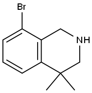 8-broMo-4,4-diMethyl-1,2,3,4-tetrahydroisoquinoline Structure