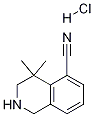 4,4-diMethyl-1,2,3,4-tetrahydroisoquinoline-5-carbonitrile hydrochloride Structure