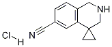 2',3'-dihydro-1'H-spiro[cyclopropane-1,4'-isoquinoline]-6'-carbonitrile hydrochloride Structure