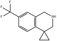 7'-(trifluoroMethyl)-2',3'-dihydro-1'H-spiro[cyclopropane-1,4'-isoquinoline] 구조식 이미지