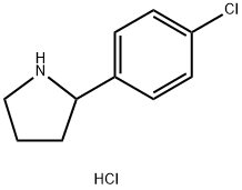 2-(4-CHLORO-PHENYL)-PYRROLIDINE-HCl 구조식 이미지