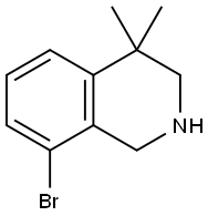 8-broMo-4,4-diMethyl-1,2,3,4-tetrahydroisoquinoline Structure