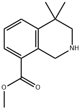 Метил 4,4-диметил-1,2,3,4-тетрагидроизохинолин-8-карбоксилат структурированное изображение