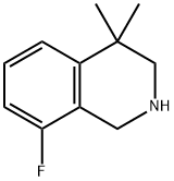 8-플루오로-4,4-디메틸-1,2,3,4-테트라히드로이소퀴놀린 구조식 이미지