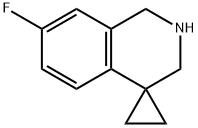 7'-fluoro-2',3'-dihydro-1'H-spiro[cyclopropane-1,4'-isoquinoline] 구조식 이미지