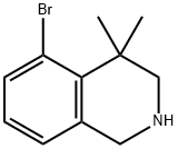 5-브로모-4,4-디메틸-1,2,3,4-테트라히드로이소퀴놀린 구조식 이미지