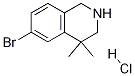 6-broMo-4,4-디메틸-1,2,3,4-테트라히드로이소퀴놀린염산염 구조식 이미지
