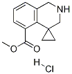 Methyl 2',3'-dihydro-1'H-spiro[cyclopropane-1,4'-isoquinoline]-5'-carboxylate hydrochloride 구조식 이미지