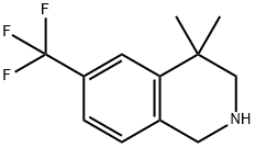 4,4-디메틸-6-(트리플루오로메틸)-1,2,3,4-테트라히드로이소퀴놀린 구조식 이미지