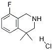 8-플루오로-4,4-디메틸-1,2,3,4-테트라히드로이소퀴놀린염산염 구조식 이미지