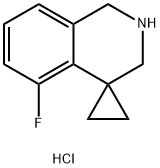 5'-fluoro-2',3'-dihydro-1'H-spiro[cyclopropane-1,4'-isoquinoline] hydrochloride Structure