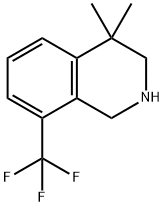 4,4-디메틸-8-(트리플루오로메틸)-1,2,3,4-테트라히드로이소퀴놀린 구조식 이미지
