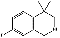 7-fluoro-4,4-diMethyl-1,2,3,4-tetrahydroisoquinoline Structure