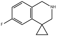 6'-fluoro-2',3'-dihydro-1'H-spiro[cyclopropane-1,4'-isoquinoline] Structure