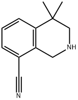 4,4-디메틸-1,2,3,4-테트라히드로이소퀴놀린-8-카르보니트릴 구조식 이미지