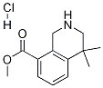 메틸4,4-디메틸-1,2,3,4-테트라하이드로이소퀴놀린-8-카복실레이트염산염 구조식 이미지