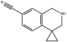 2',3'-dihydro-1'H-spiro[cyclopropane-1,4'-isoquinoline]-7'-carbonitrile Structure