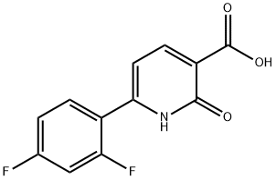 6-(2,4-Difluorophenyl)-2-oxo-1,2-dihydropyridine-3-carboxylic acid Structure