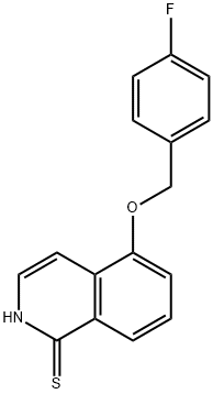 5-[(4-Fluorobenzyl)oxy]isoquinoline-1-thiol Structure